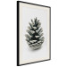 Wall Poster Open Nature - composition of a forest cone on a solid gray background 130730 additionalThumb 2