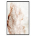 Wall Poster Mature Leaf - abstract texture of a brown leaf on a white background 131830 additionalThumb 16