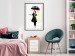 Wall Poster Girl with Umbrella - black and white girl in a colorful rain 132430 additionalThumb 22