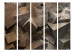 Folding Screen Stone Steps II (5-piece) - geometric abstraction in concrete 133030 additionalThumb 3