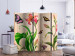 Folding Screen Vintage - Spring II (5-piece) - composition in plants and butterflies 133230 additionalThumb 2