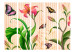 Folding Screen Vintage - Spring II (5-piece) - composition in plants and butterflies 133230 additionalThumb 3