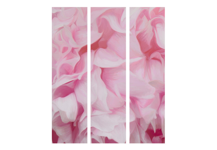 Room Divider Screen Azalea (Pink) - velvety composition of pink flower petals 133930 additionalImage 3