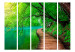 Room Divider Green Peace II - landscape of a green lake and bridge amidst trees 134030 additionalThumb 3
