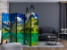 Folding Screen Mountain Lake II (5-piece) - water landscape against mountains and trees 134130 additionalThumb 4
