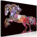 Canvas Flower craze - Abstraction with a horse-shaped floral motif 135230 additionalThumb 2