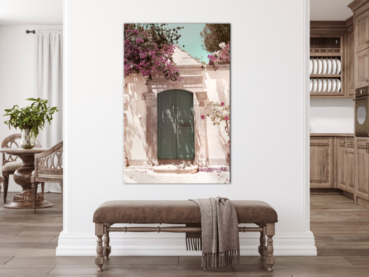 Canvas Print Garden wicket - photo of urban streets and flowers in the sun 135730 additionalImage 3
