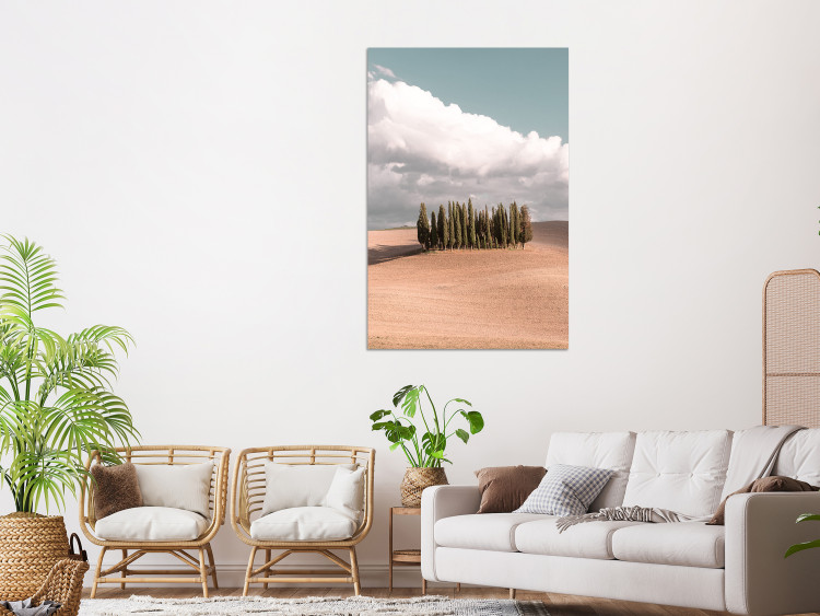 Canvas Tuscan forest - photo with a landscape of Tuscany and cypresses 135830 additionalImage 3