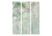 Room Divider Forest Solace (3-piece) - landscape of green trees and a gray background 136030 additionalThumb 3