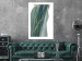 Wall Poster Turquoise Wave - elegant abstraction in bottle green color 137230 additionalThumb 11