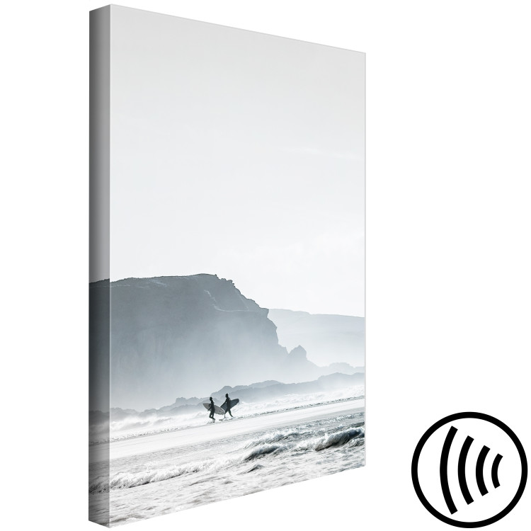 Canvas Waiting for Waves (1-piece) Vertical - seascape landscape 137830 additionalImage 6