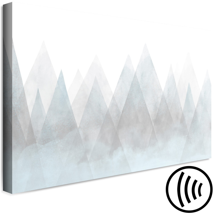 Canvas Art Print Mountain Geometry (1-piece) Wide - abstraction in triangular mountains 138830 additionalImage 6