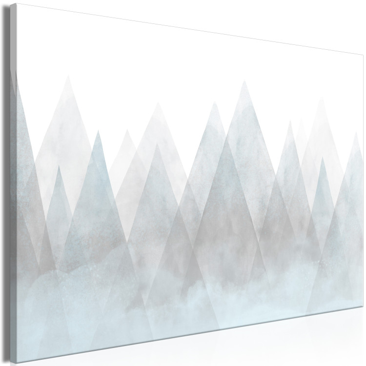 Canvas Art Print Mountain Geometry (1-piece) Wide - abstraction in triangular mountains 138830 additionalImage 2