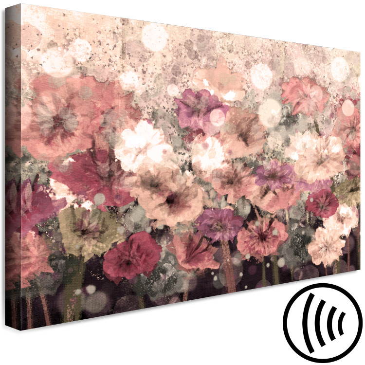 Canvas Art Print Pastel Meadow (1-piece) - spring flowers in warm colors 144330 additionalImage 6