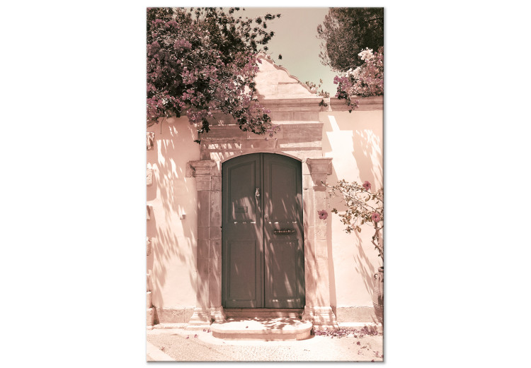 Canvas Mediterranean Architecture (1-piece) - landscape with a green gate 145230