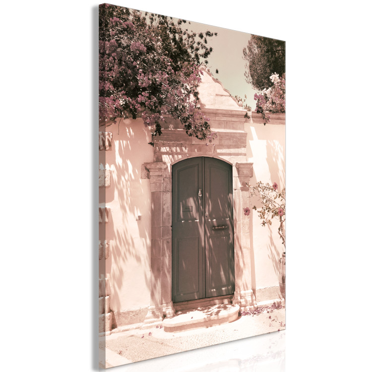 Canvas Mediterranean Architecture (1-piece) - landscape with a green gate 145230 additionalImage 2