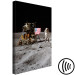 Canvas Print Moon Landing - Photo of an Astronaut, a Ship and a Flag in Space 146230 additionalThumb 6