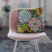 Decorative Microfiber Pillow A world of the succulents - a floral composition with rich detailing cushions 146830 additionalThumb 4