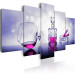 Canvas Art Print Purple Spirits (5-piece) - alcohol in a vintage decanter 149130 additionalThumb 2