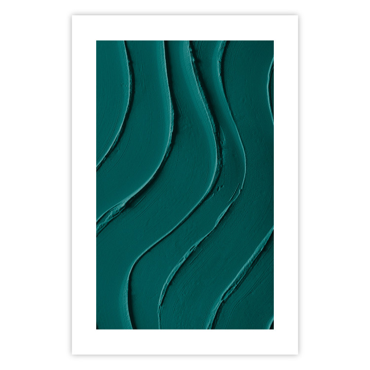 Poster Dark Green Abstraction - Clear Structure of Matter and Forms 149730 additionalImage 21