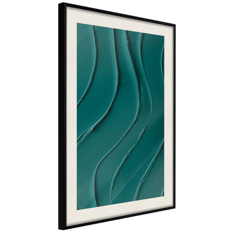 Poster Dark Green Abstraction - Clear Structure of Matter and Forms 149730 additionalImage 12