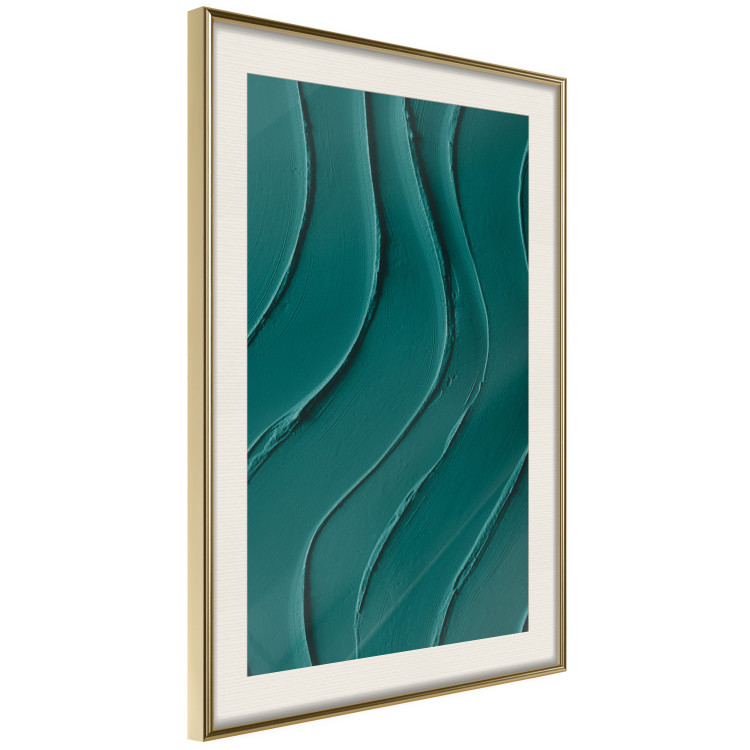Poster Dark Green Abstraction - Clear Structure of Matter and Forms 149730 additionalImage 9