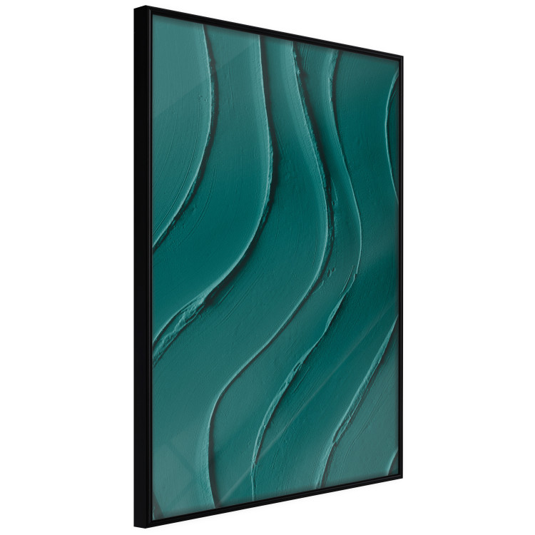 Poster Dark Green Abstraction - Clear Structure of Matter and Forms 149730 additionalImage 3