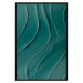 Poster Dark Green Abstraction - Clear Structure of Matter and Forms 149730 additionalThumb 22