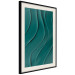 Poster Dark Green Abstraction - Clear Structure of Matter and Forms 149730 additionalThumb 12