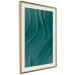Poster Dark Green Abstraction - Clear Structure of Matter and Forms 149730 additionalThumb 9