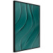 Poster Dark Green Abstraction - Clear Structure of Matter and Forms 149730 additionalThumb 3