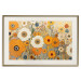 Wall Poster Orange Composition - Flowers in a Meadow in the Style of Klimt’s Paintings 151130 additionalThumb 24