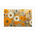 Wall Poster Orange Composition - Flowers in a Meadow in the Style of Klimt’s Paintings 151130 additionalThumb 16