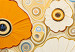 Wall Poster Orange Composition - Flowers in a Meadow in the Style of Klimt’s Paintings 151130 additionalThumb 23