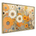 Wall Poster Orange Composition - Flowers in a Meadow in the Style of Klimt’s Paintings 151130 additionalThumb 5