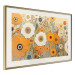 Wall Poster Orange Composition - Flowers in a Meadow in the Style of Klimt’s Paintings 151130 additionalThumb 9