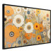 Wall Poster Orange Composition - Flowers in a Meadow in the Style of Klimt’s Paintings 151130 additionalThumb 6