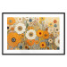 Wall Poster Orange Composition - Flowers in a Meadow in the Style of Klimt’s Paintings 151130 additionalThumb 25