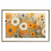 Wall Poster Orange Composition - Flowers in a Meadow in the Style of Klimt’s Paintings 151130 additionalThumb 22