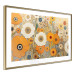 Wall Poster Orange Composition - Flowers in a Meadow in the Style of Klimt’s Paintings 151130 additionalThumb 3