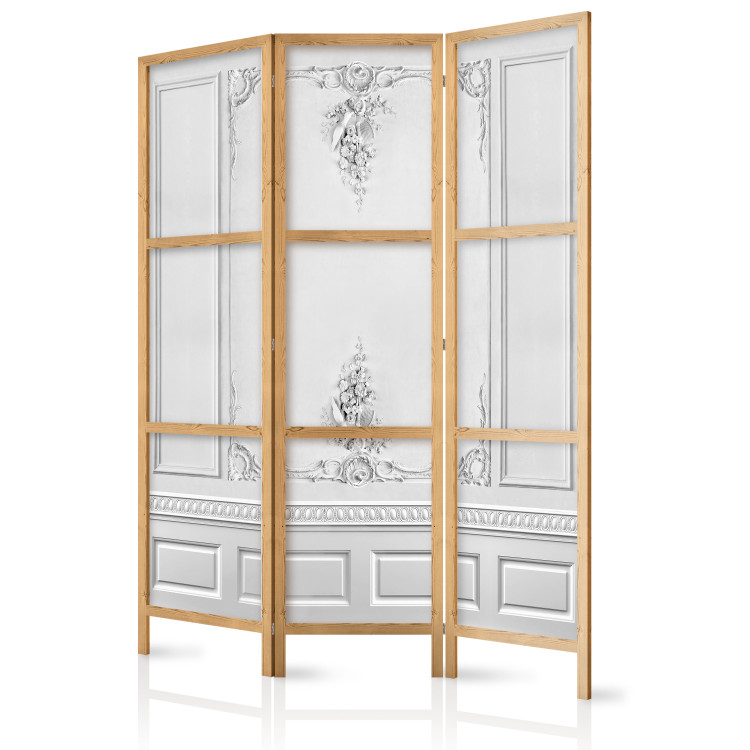 Room Divider Palace Wall - White Background With Delicate Ornaments [Room Dividers] 152030 additionalImage 5