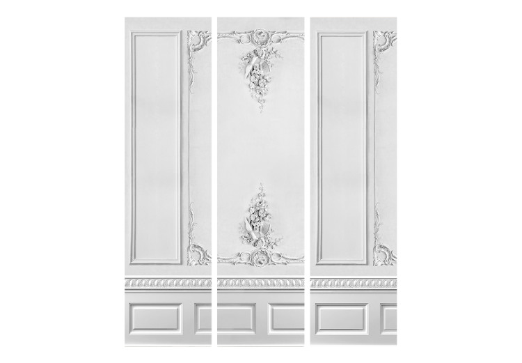 Room Divider Palace Wall - White Background With Delicate Ornaments [Room Dividers] 152030 additionalImage 3