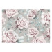 Wall Mural Large Rose Buds - Flowers in Delicate Gray-Pink Shades 159930 additionalThumb 1