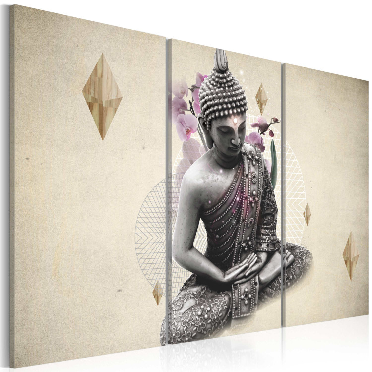 Canvas Art Print Buddha´s figure- view from the top 56230 additionalImage 2