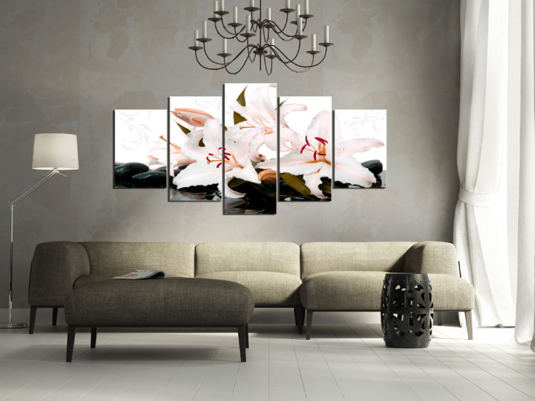 Canvas Print Zen stones and lilies 58530 additionalImage 3