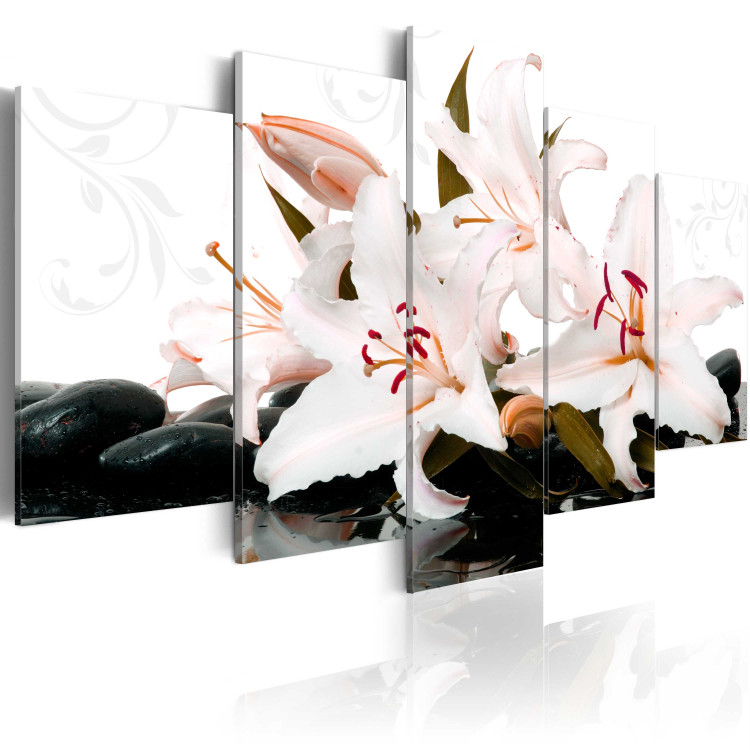Canvas Print Zen stones and lilies 58530 additionalImage 2
