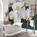 Wall Mural Orchid - Poet's Inspiration is a White Floral Motif with Inscriptions in the Background 60630 additionalThumb 8
