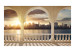 Wall Mural Terrace Overlooking New York - Sunny Architecture with Skyscrapers over the River 61530 additionalThumb 1