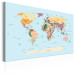 Canvas Print The world in a nutshell - colourful graphics with countries and cities 90230 additionalThumb 2