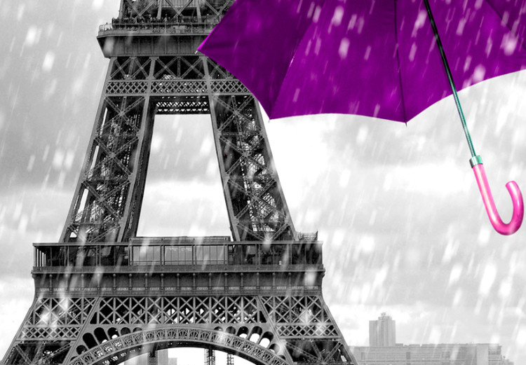 Canvas Print Paris: Purple Umbrellas 91930 additionalImage 4